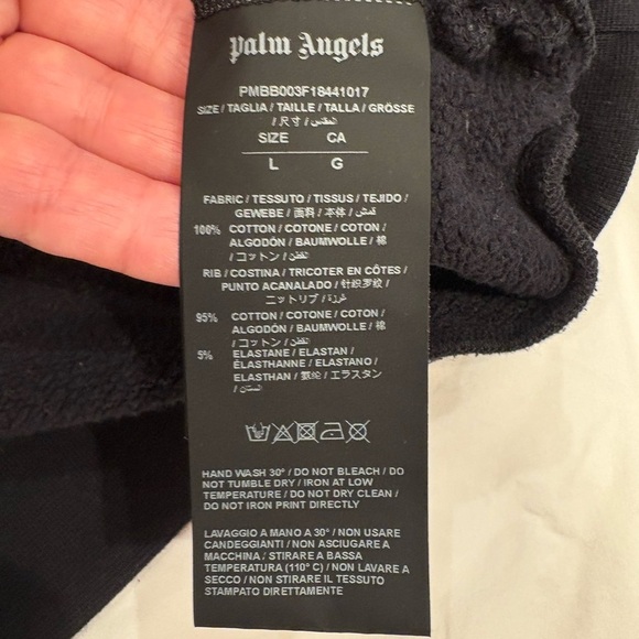 Palm Angels Black and Orange Flame Sweatshirt - Picture 8 of 10